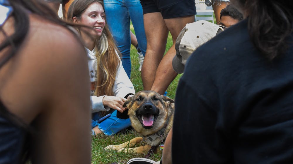 As midterms pile up, some doggy distractions were brought to the Frist lawn to have some fun away from work.
Angel Kuo / The Daily Princetonian