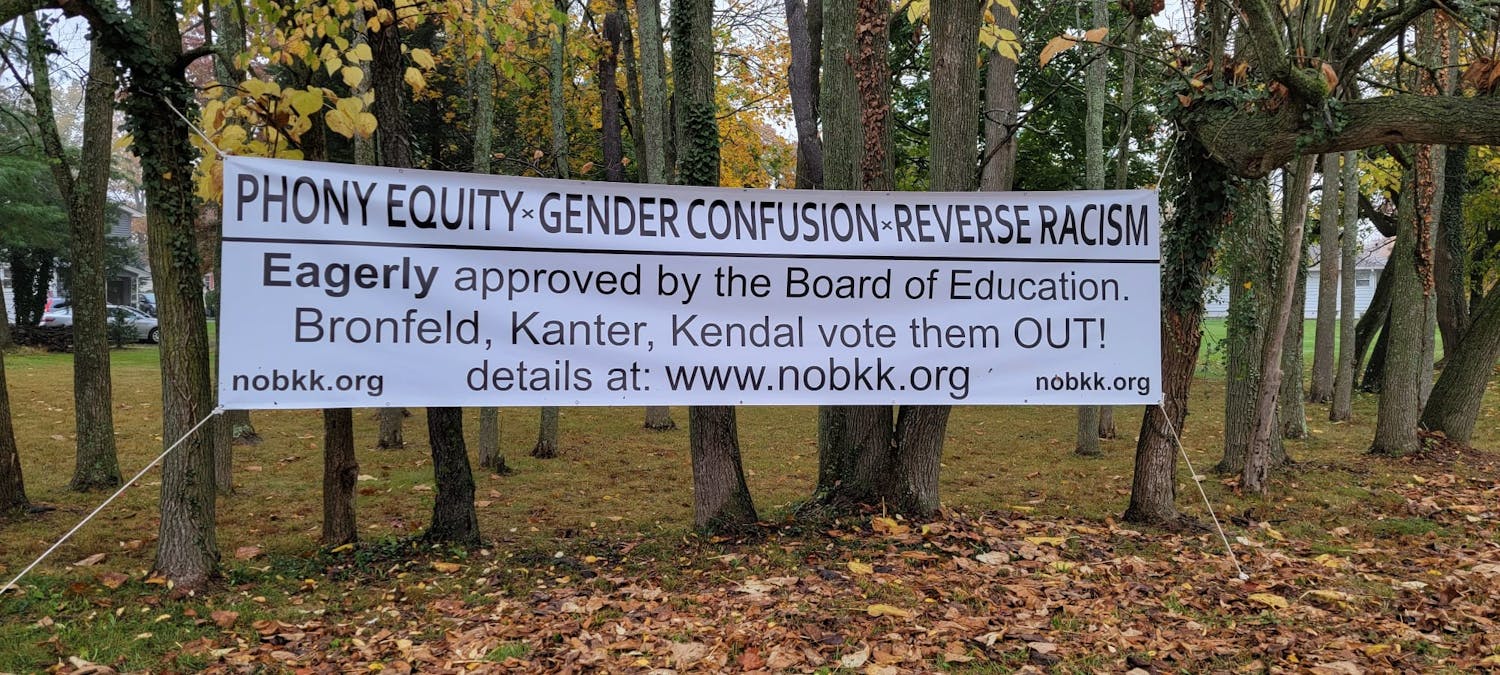 Banner criticizing the appointment of Princeton School Board draws