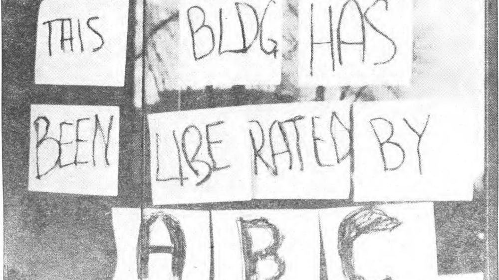 This bldg has been liberated by ABC.