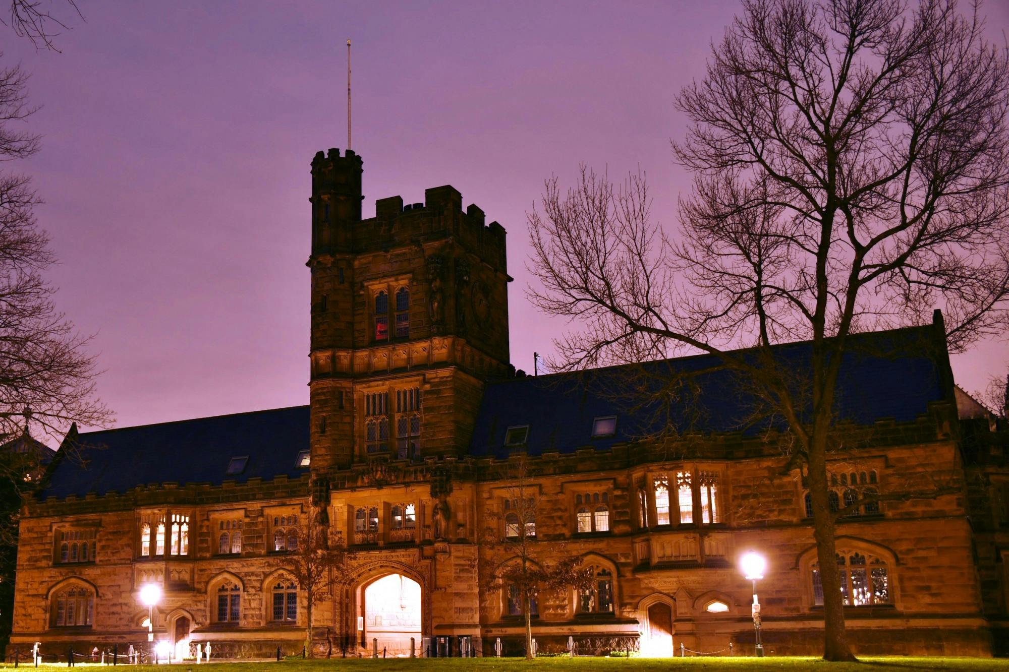 East Pyne Hall at sunset