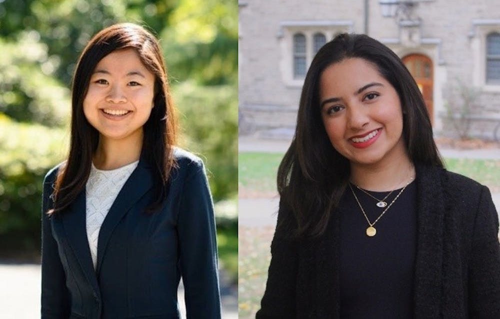 <h5>Mayu Takeuchi ’23 and Hannah Kapoor ’23, who will serve as USG President and Vice President.</h5>
<h6>Courtesy of Mayu Takeuchi and Hannah Kapoor</h6>