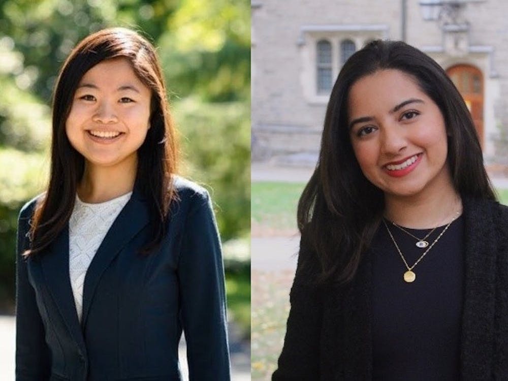 Mayu Takeuchi ’23 and Hannah Kapoor ’23, who will serve as USG President and Vice President.
Courtesy of Mayu Takeuchi and Hannah Kapoor