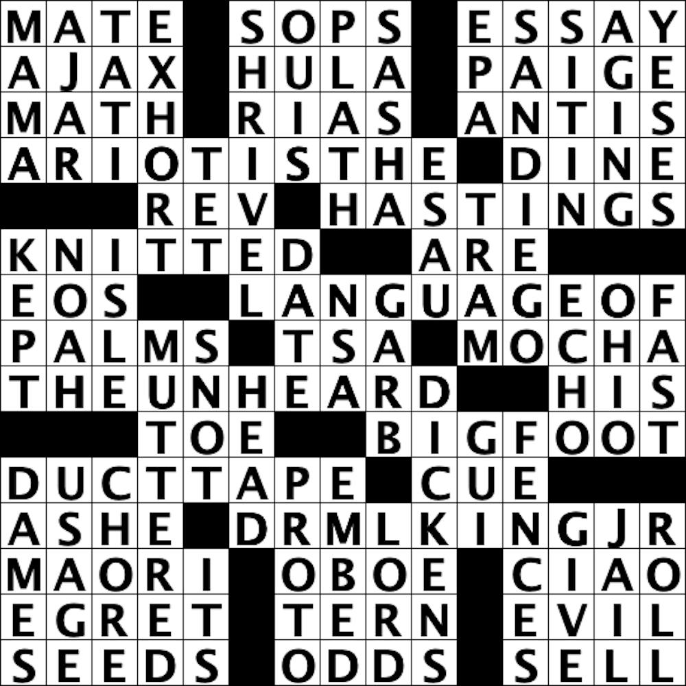 The Other America : Crossword Commentary The Princetonian