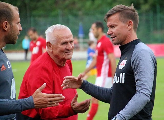 Jesse Marsch '96 with RB Salzburg vs. CSKA Moscow