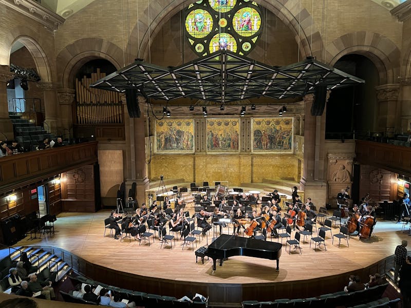 The Princeton University Orchestra sweeps the stage with powerful