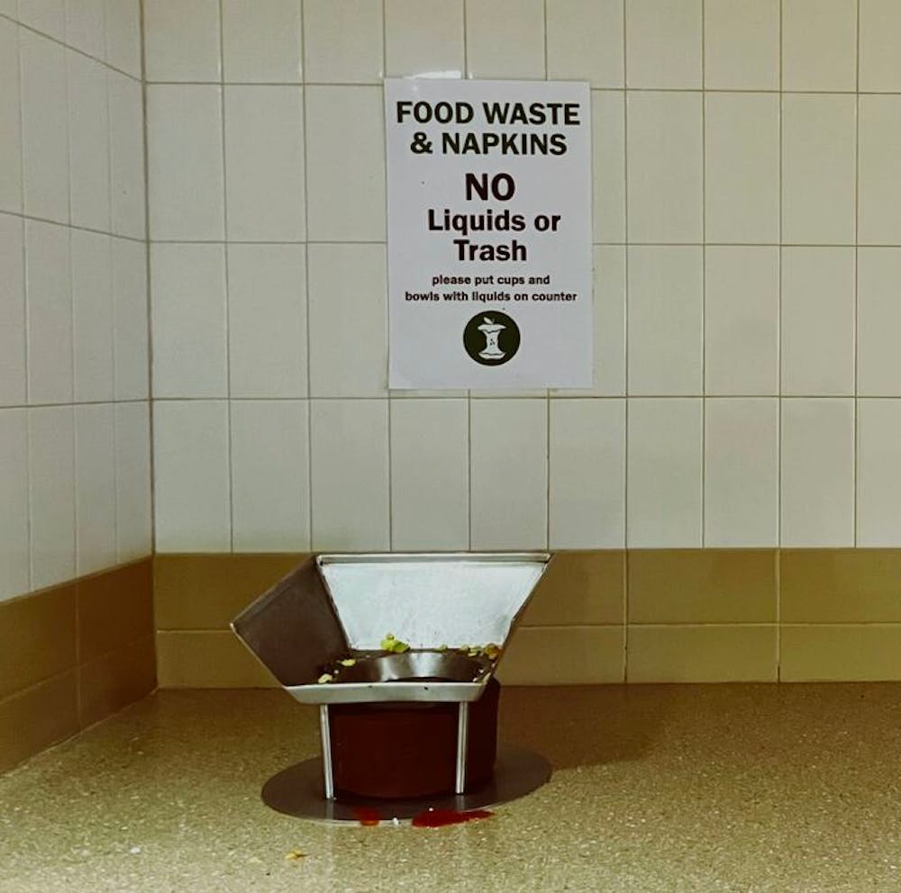 The Forbes cafeteria food waste chute.
Louisa Gheorghita / The Daily Princetonian