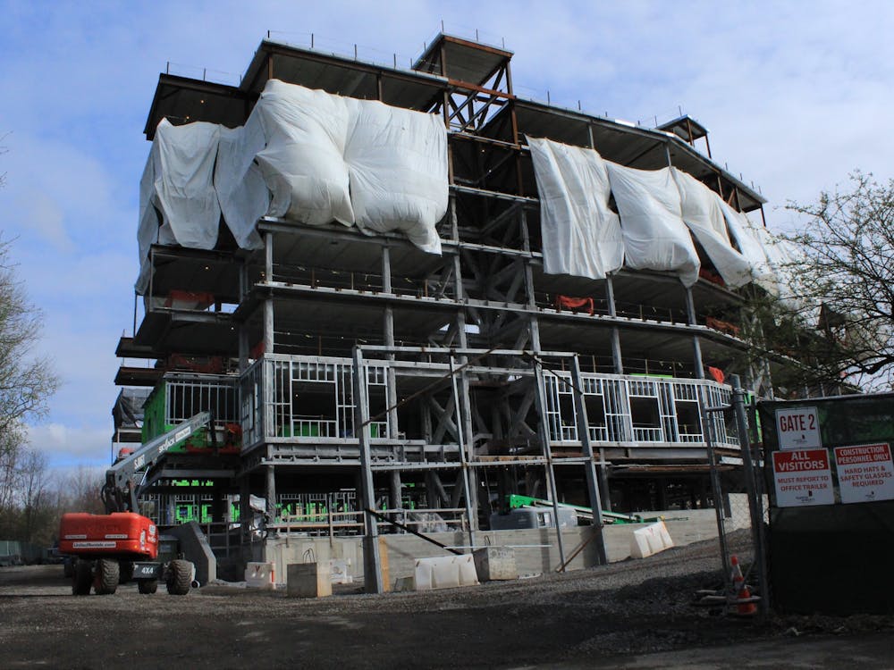 Construction of the new residential college with geo-exchange heating and cooling.
Samantha Lopez-Rico / The Daily Princetonian