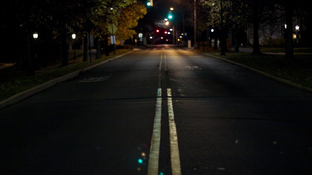 Washington Road at Night