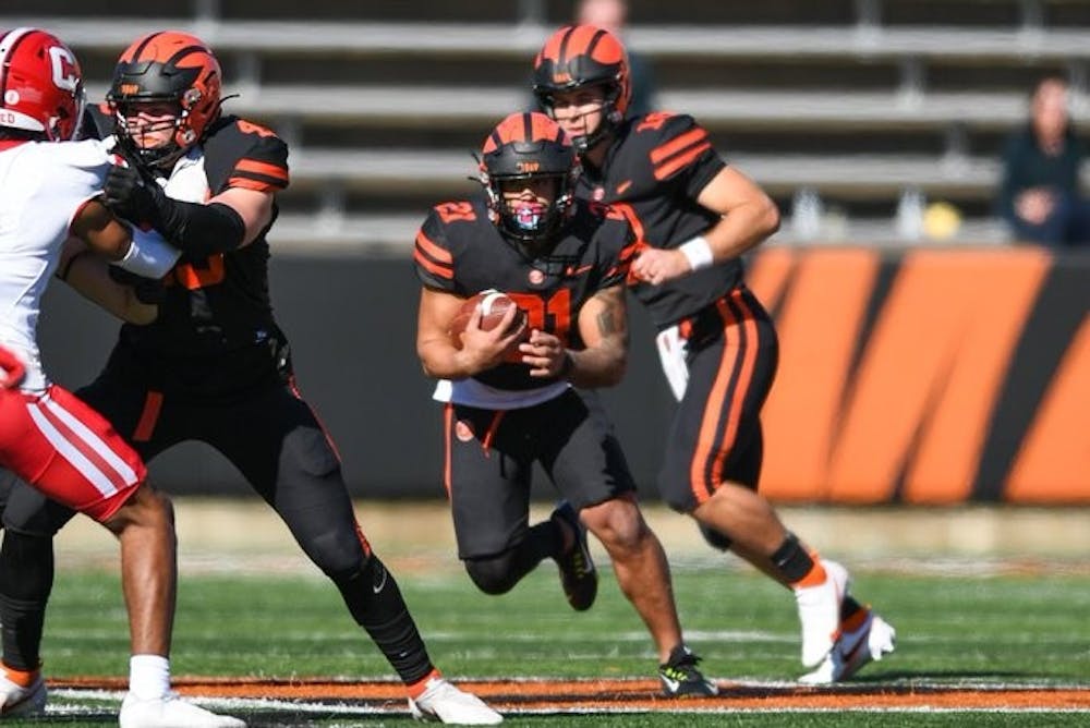 <h5>Butler rushed for 501 yards and 11 touchdowns in his rookie campaign.</h5>
<h6>Courtesy of <a href="https://twitter.com/PrincetonFTBL/status/1586429234389856256" target="_self">@PrincetonFTBL/Twitter.</a></h6>