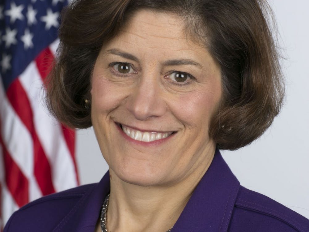 Beth Cobert, Deputy Director for Management is photographed during the White House Commissioned Officer portrait session in the Eisenhower Executive Office Building of the White House, Nov. 13, 2013. (Official White House Photo by Amanda Lucidon)