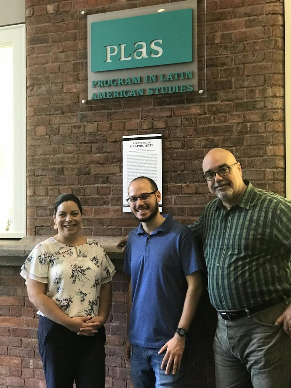 VISAPUR Marla Perez-Lugo, Javier A. Nieves Torres, and Cecilio Ortiz Garcia on Monday, Jul. 16, soon after their arrival at Princeton