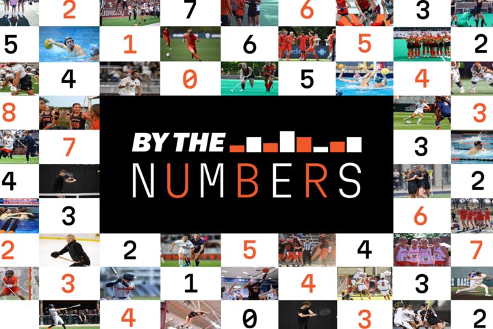 &#x201C;By&#x20;the&#x20;Numbers&#x201D;&#x20;layed&#x20;over&#x20;photos&#x20;of&#x20;athletes&#x20;and&#x20;numbers&#x20;in&#x20;a&#x20;checkered&#x20;layout.&#x20;