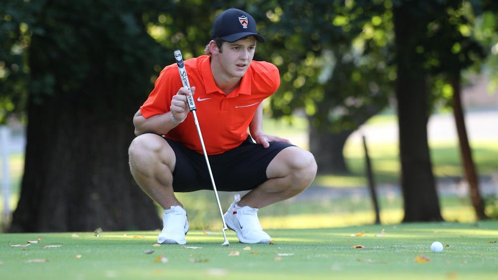 Connor Belcastro during an invitational.

Courtesy of Beverly Scharfer of GoPrincetonTigers.com