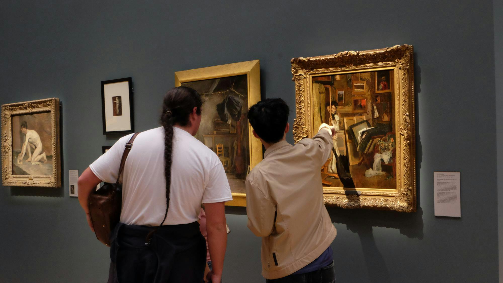 Students Pointing at Paintings - MC McCoy (10_25_25).JPG