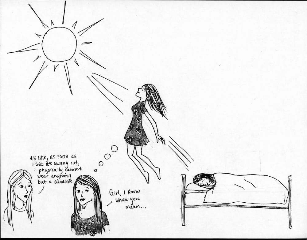 Girls when it's Sunny