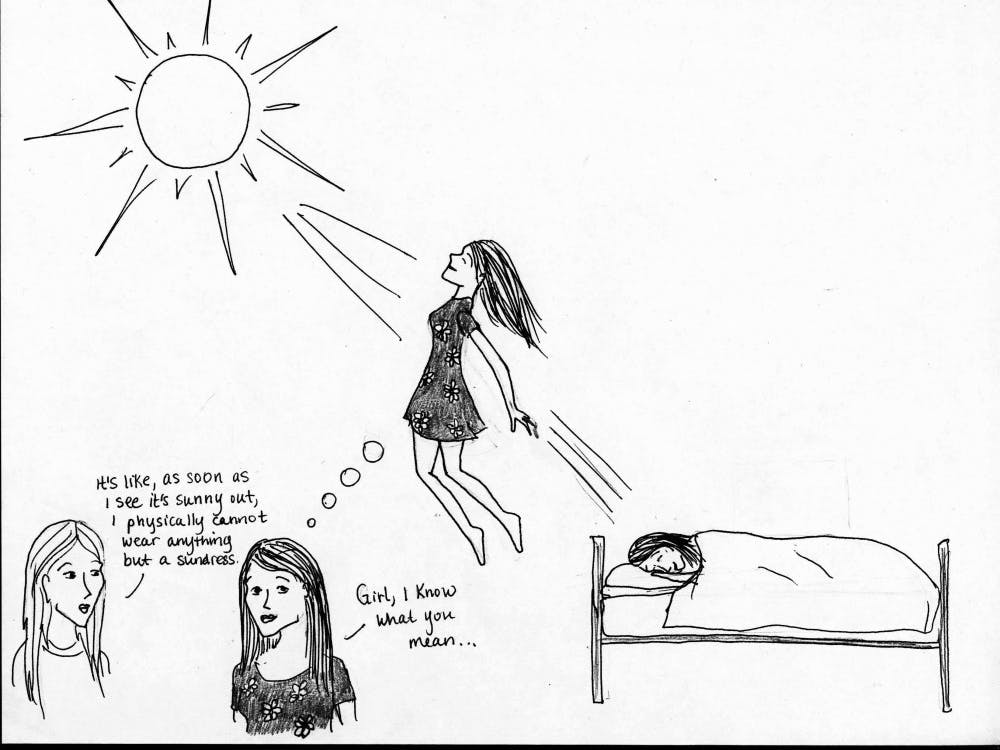 Girls when it's Sunny