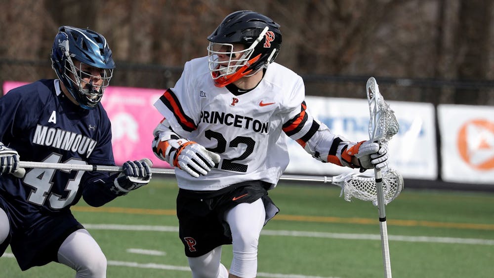 Earlier this season, senior Michael Sowers broke the Ivy League record For points in a game with 14. Photo courtesy of Shelley M. Szwast / Princeton Athletics