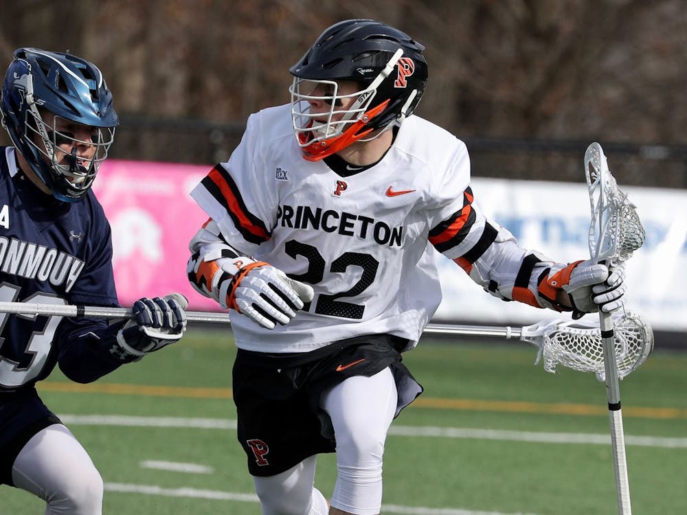Earlier this season, senior Michael Sowers broke the Ivy League record For points in a game with 14. Photo courtesy of Shelley M. Szwast / Princeton Athletics