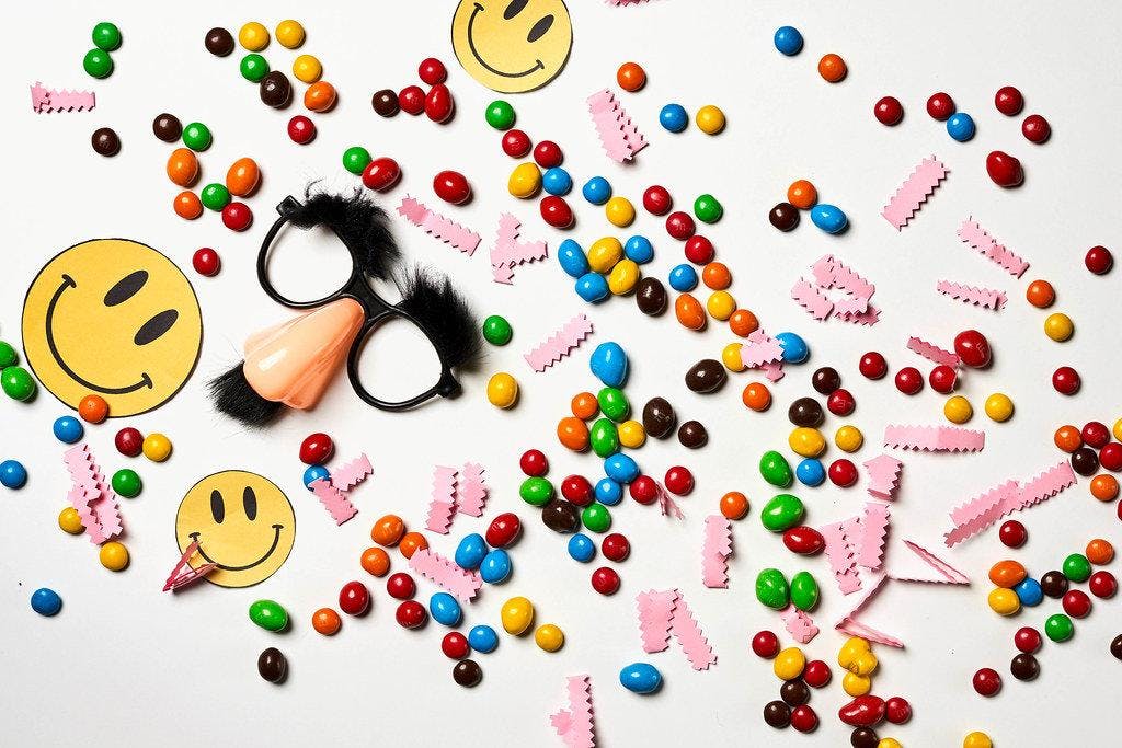 Picture of various pranking toys