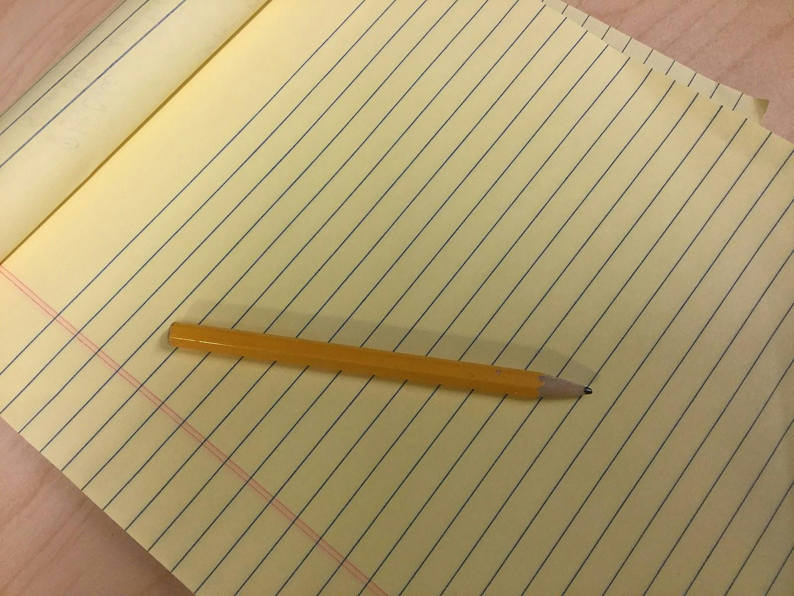 "Legal pad and pencil" by Jonas Petersson / CC BY 4.0
