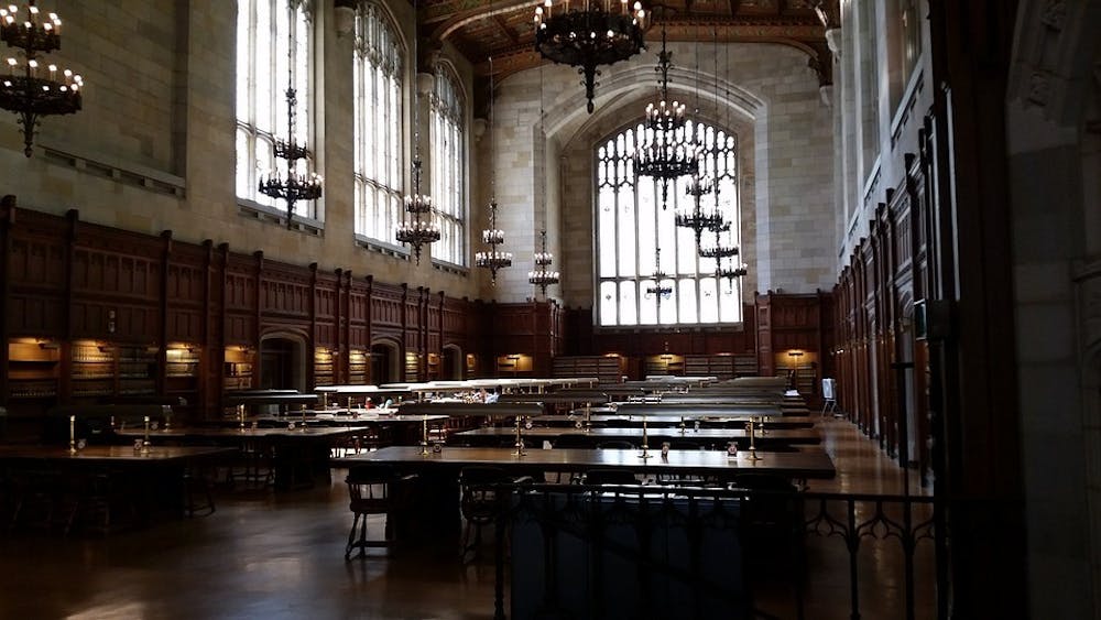 <h5>University of Michigan Dining Hall</h5>
<h5>Pixabay / <a href="https://pixabay.com/photos/library-college-back-to-school-948965/" target="_self">CC0</a></h5>