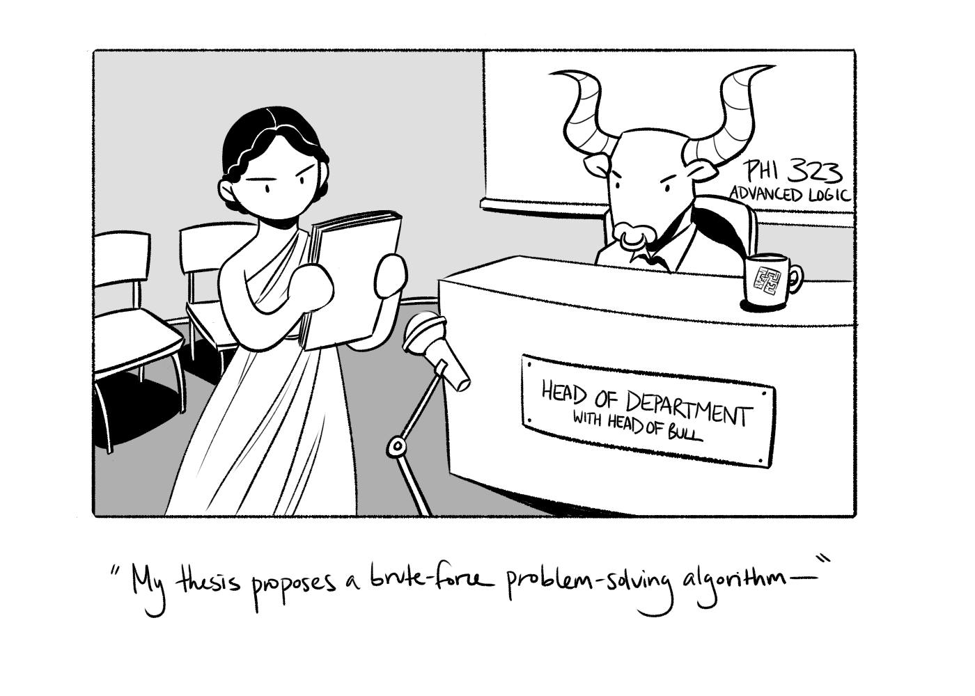 Ariadne Saves Thesis from the Minotaur (Sydney Peng).png