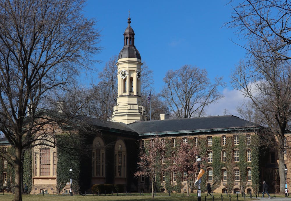 Nassau Hall building in daylight.