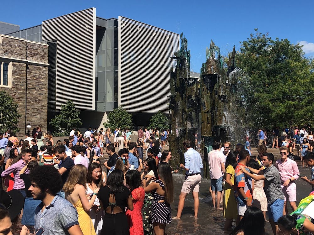 Scudder Plaza during Fall Lawnparties (2019)