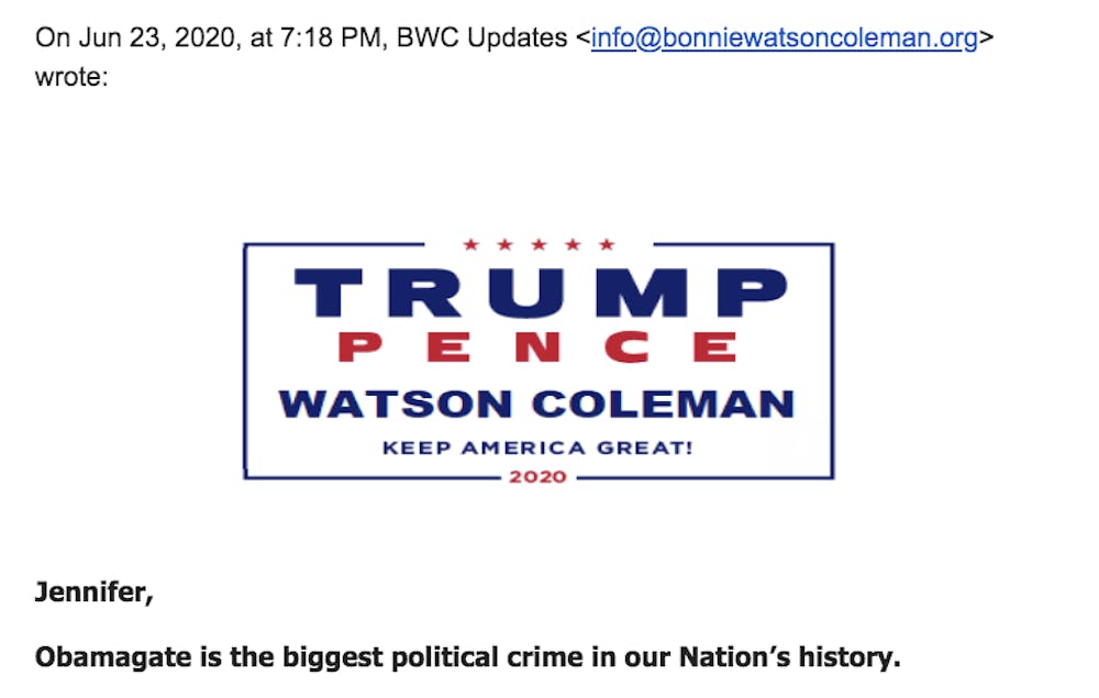 Trump Pence Watson Coleman