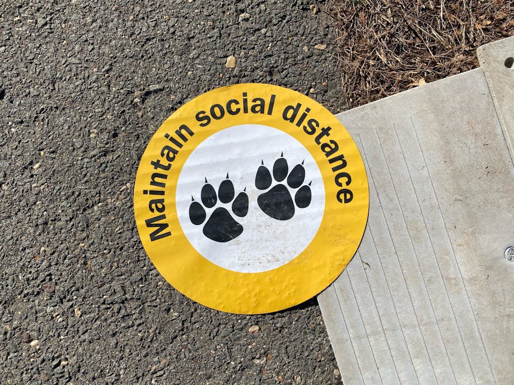 Maintain Social Distance sign