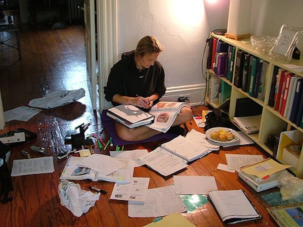 studying
