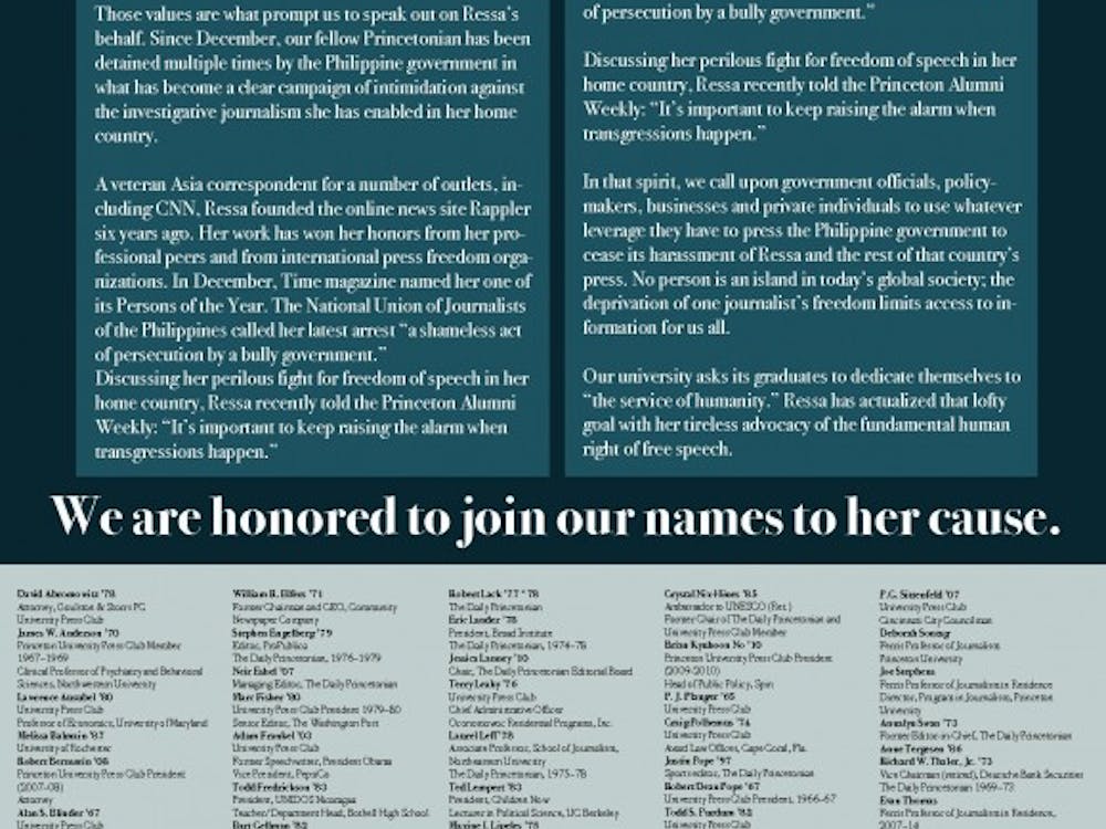 Princeton in the service of free speech