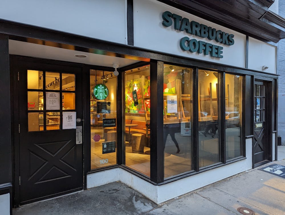 <h5>The façade of Starbucks on Nassau St. after operating hours</h5>
<h6>Rodolfo Arzaga / The Daily Princetonian</h6>