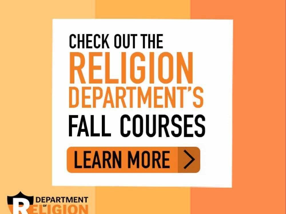 Princeton Religion Department Fall 2021 Courses Ad