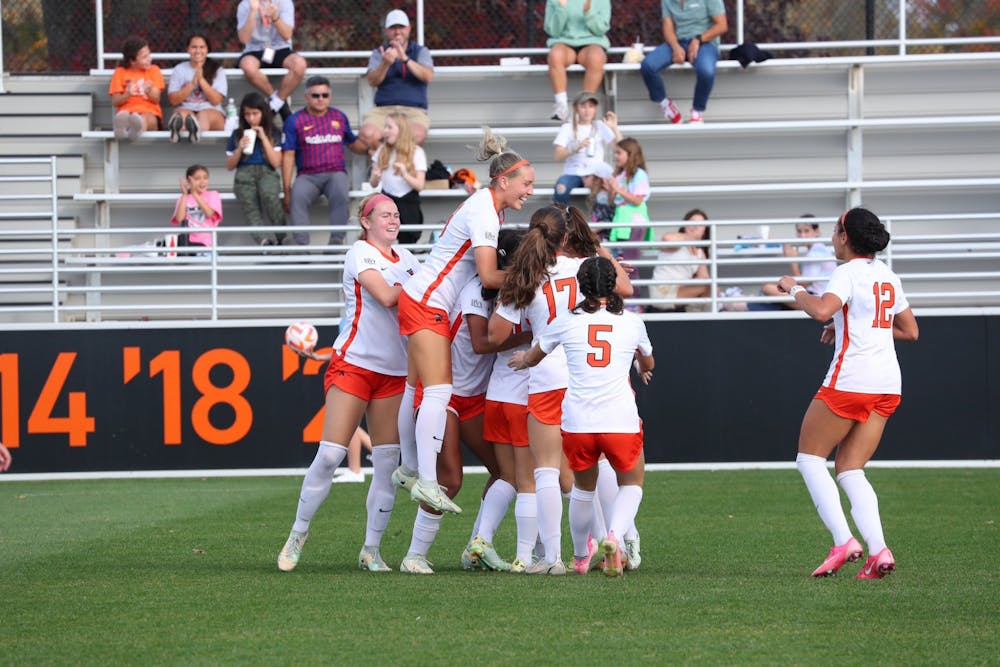 <h5>The Tigers celebrate six seniors with a 2–1 win against the Penn Quakers.&nbsp;</h5>
<h6><a href="https://twitter.com/PrincetonWSoc/status/1588995042303442945/photo/3" target="_self">@PrincetonWSoc/Twitter.&nbsp;</a></h6>