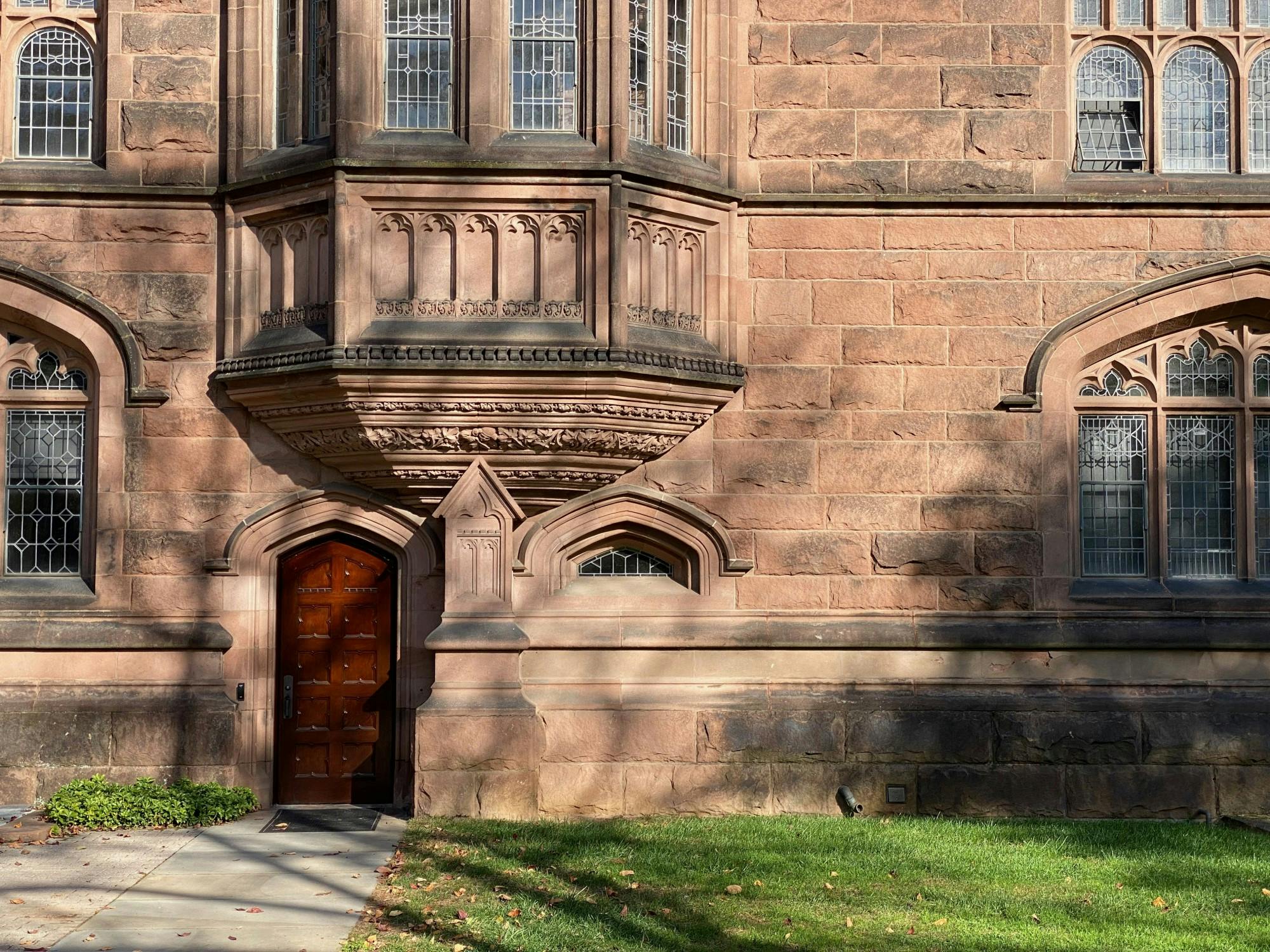 Southwest door of East Pyne