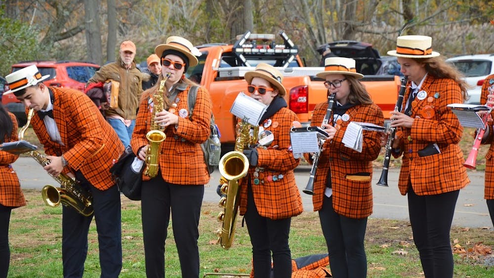 Princeton Band at a tailgate in New Haven prior to a Princeton-Yale football game.
“Princeton Band At The Tailgate” by Joe Shlabotnik / CC-SA 2.0
