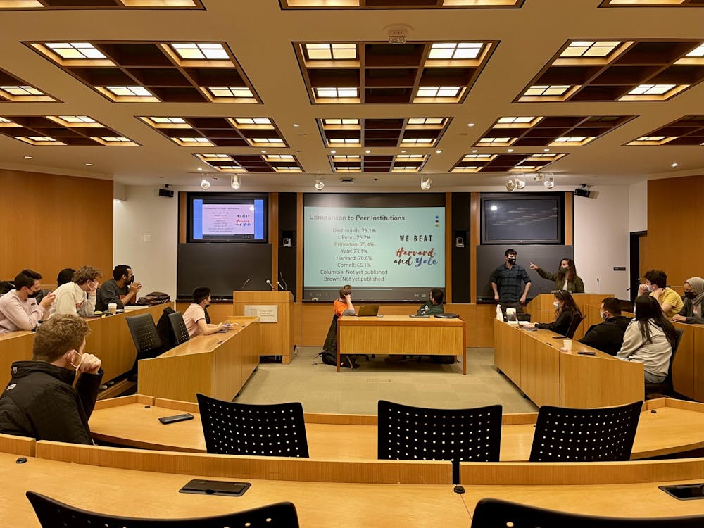 <h5>Vote 100’s presentation at the Undergraduate Student Government’s (USG) Meeting&nbsp;</h5>
<h6>Annie Rupertus/ The Daily Princetonian&nbsp;</h6>
