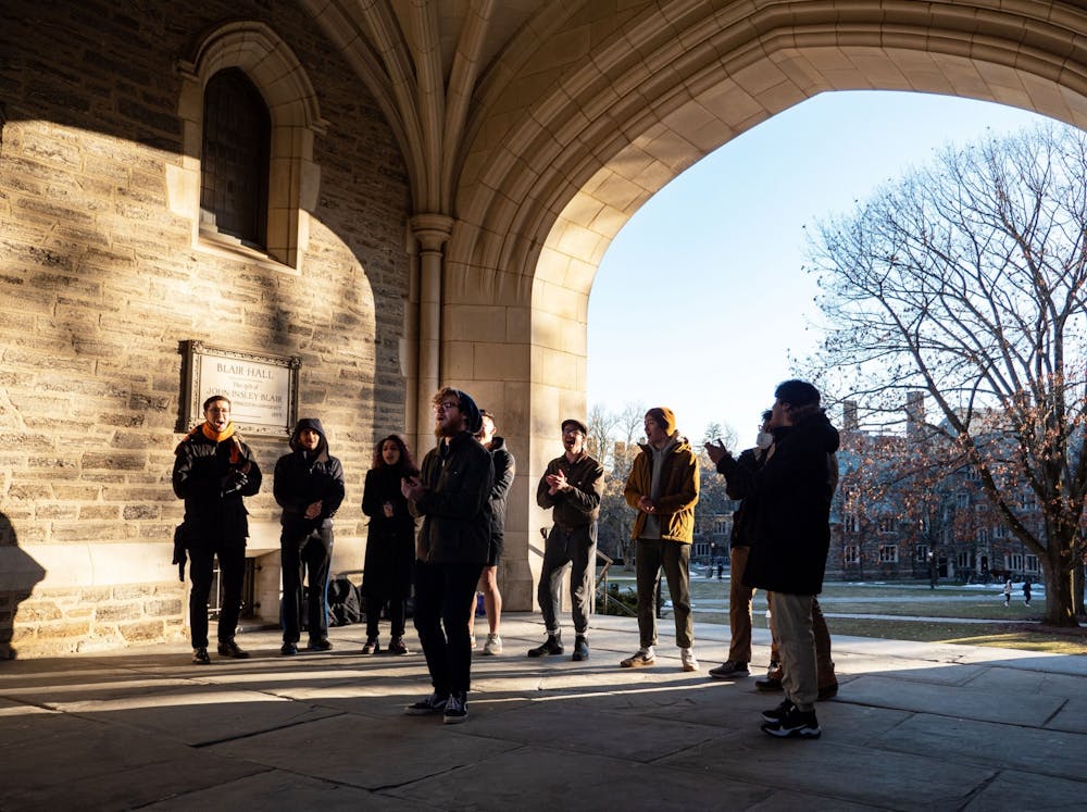 <h5>Many a cappella groups have to fight for the chance to sing in Blair Arch. The next available opening is in 2028.</h5>
<h6>Candace Do / The Daily Princetonian</h6>