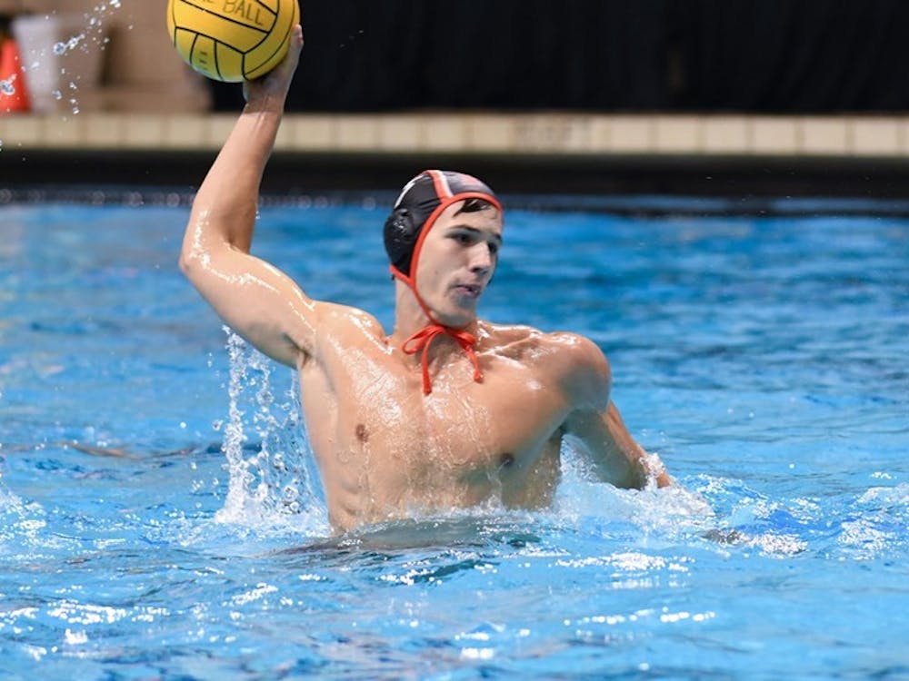 Roko Pozaric ’25 was named the Northeast Water Polo Conference (NWPC) Player and Rookie of the Week for the second consecutive week after his dominant performance this past weekend.&nbsp;
Nicole Maloney / GoPrincetonTigers.com