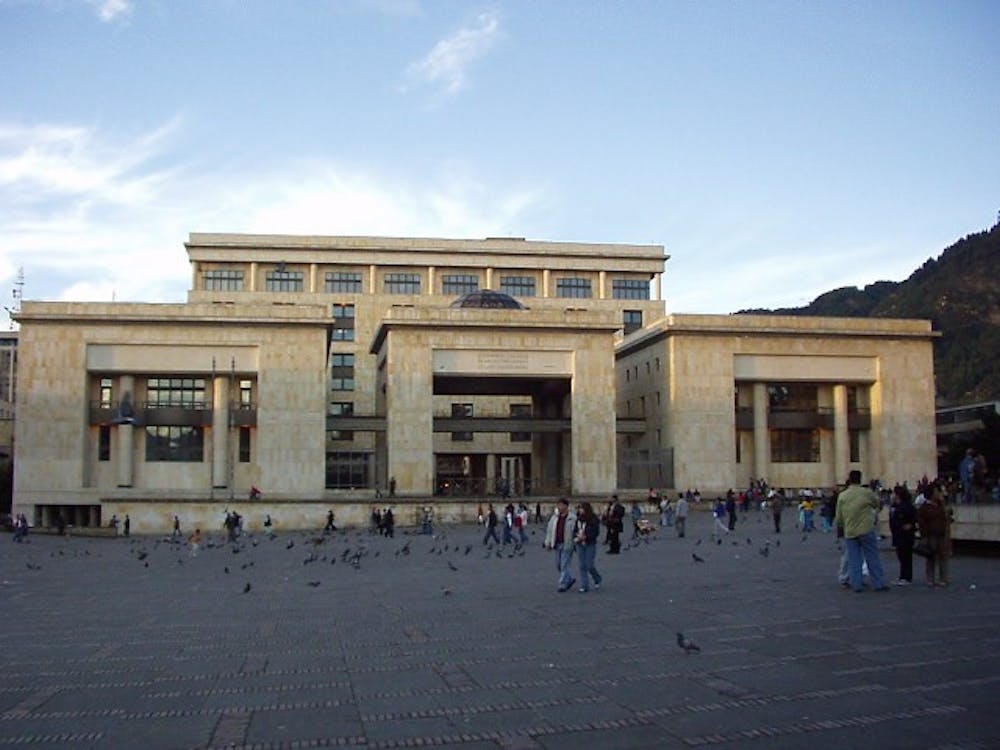 The Palace of Justice in Bogotá, Colombia