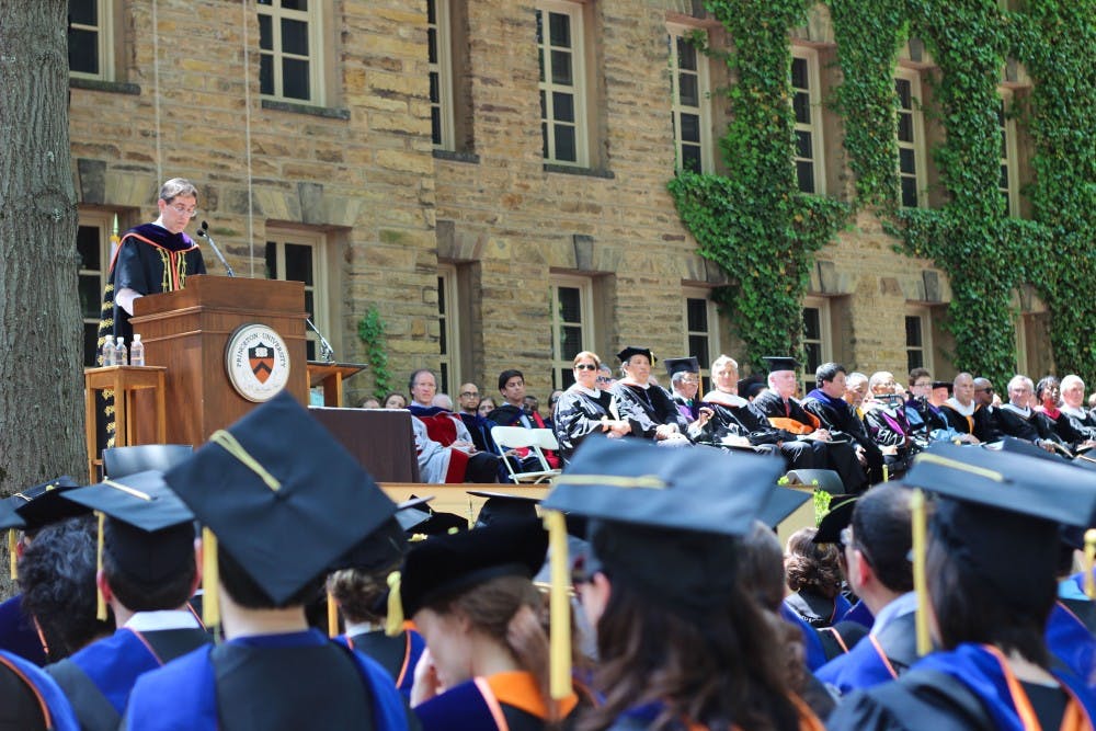 <p>Commencement in 2014.</p>
<h6>Courtesy of Lisa Gong</h6>