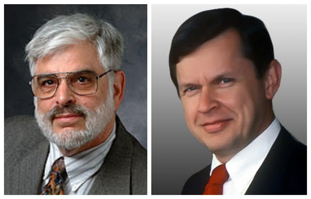 <h5>Jeffrey D. Ullman GS '66 (left) and Alfred V. Aho GS '67 (right)</h5>
<h6>Courtesy of Ullman and Aho, respectively</h6>