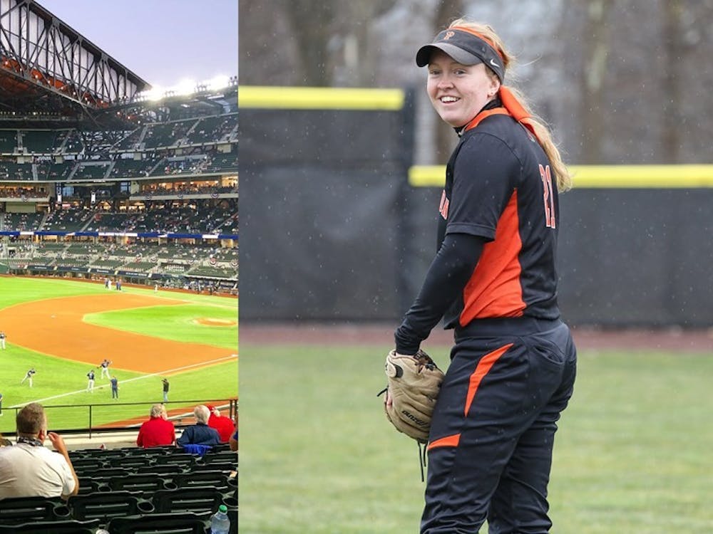 Dockx '18 at the 2020 World Series and during her time at Princeton.

Courtesy of GoPrincetonTigers.com