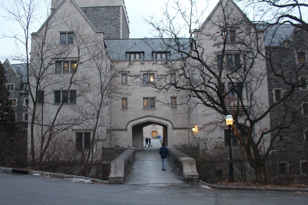 <h5>A quiet walk near Whitman College as the spring semester begins.</h5>
<h6>Abby de Riel / The Daily Princetonian</h6>