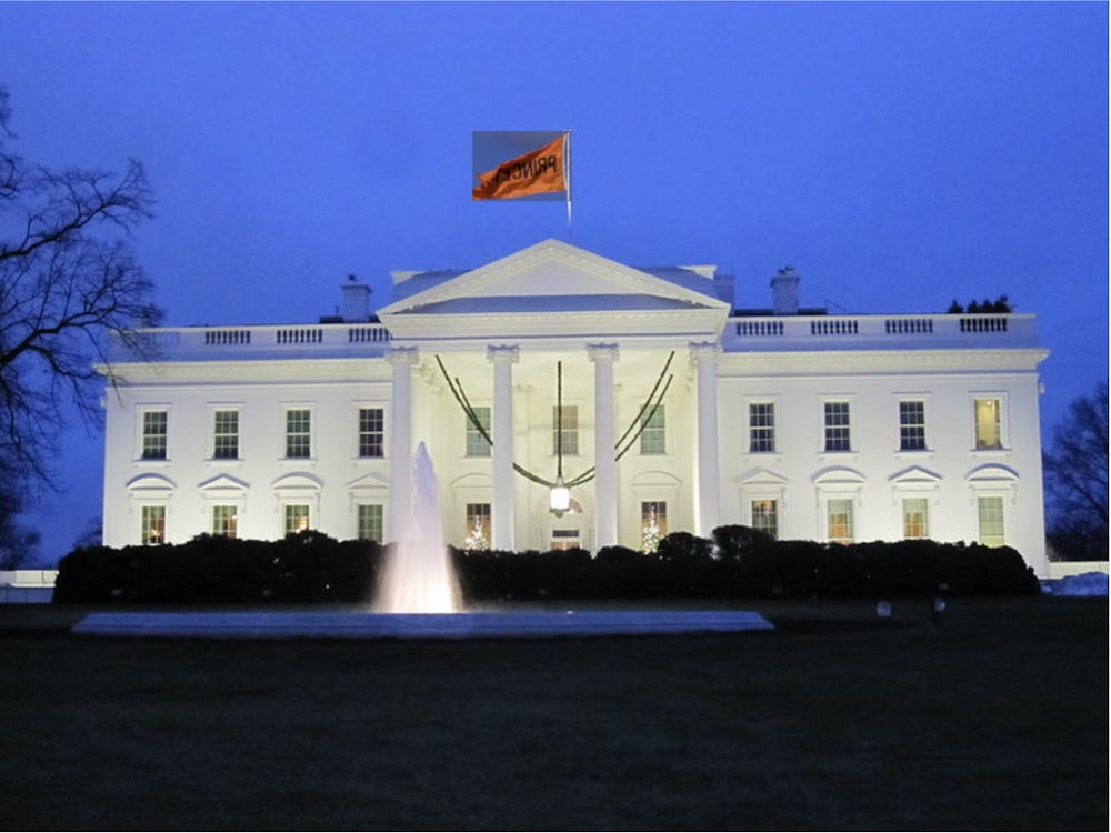 Princeton flag @ White House - for humor piece