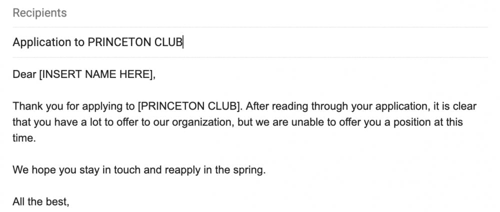 Princeton Reject Club