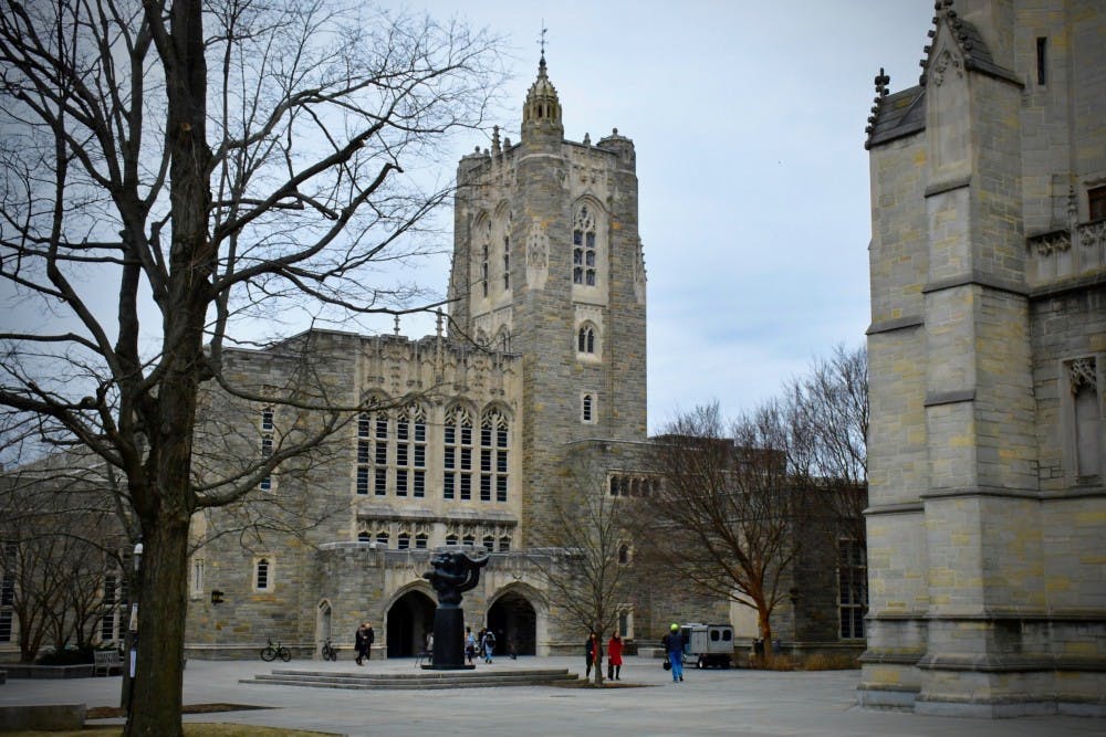 <p>The entrance to the Harvey S. Firestone Memorial Library.</p>
<h6>Photo Credit: Jon Ort / The Daily Princetonian</h6>