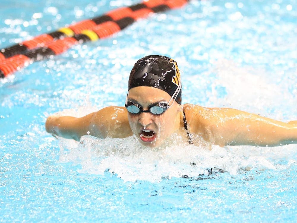 Junior Regan Barney competing in the Columbia meet.
Photo Courtesy of GoPrincetonTigers.com