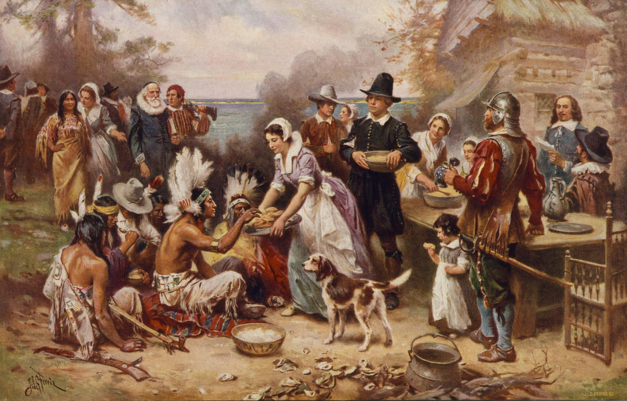 The first Thanksgiving 1621 